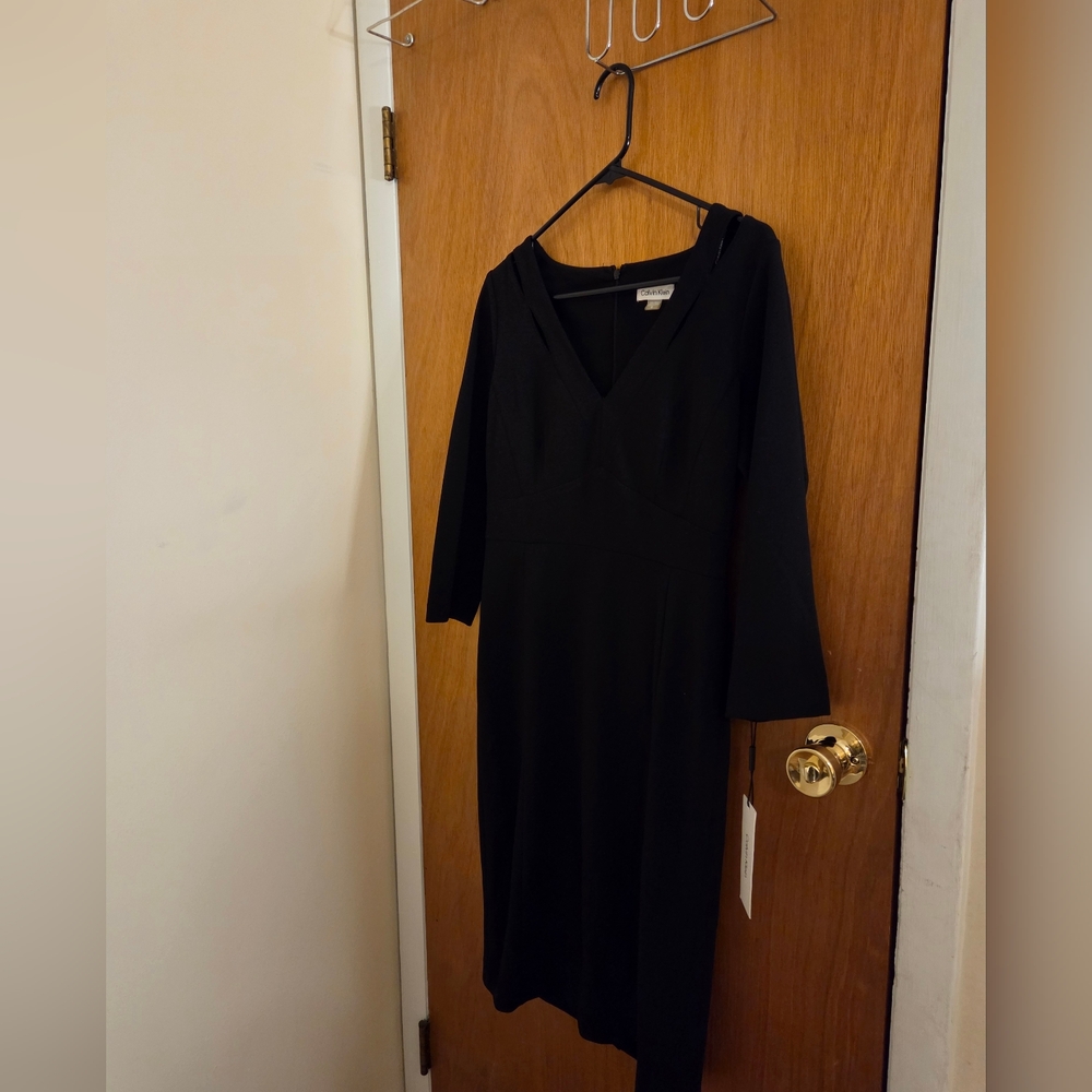 Calvin Klein Elegant Black Dress Size 10
